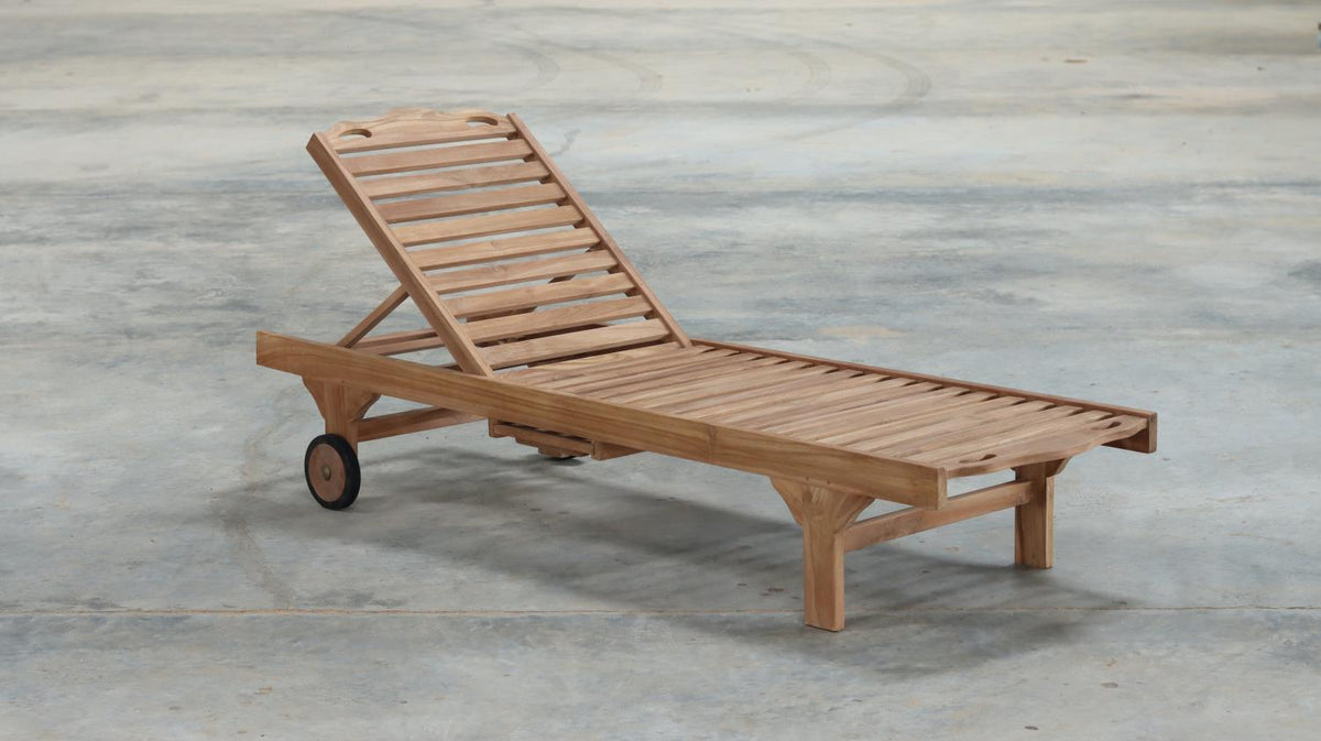 Teak garden best sale sun loungers