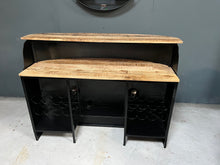 Load image into Gallery viewer, Brand New Rustic Vintage Metal Home Bar with Working Lights