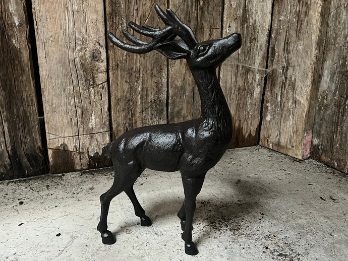 Cast Iron Deer Statue