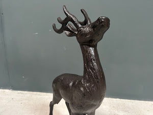 Cast Iron Deer Statue