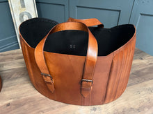 Load image into Gallery viewer, Brand New Boxed Pair of Leather Storage Baskets