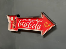 Load image into Gallery viewer, Large Light Up Coca Cola Arrow Sign