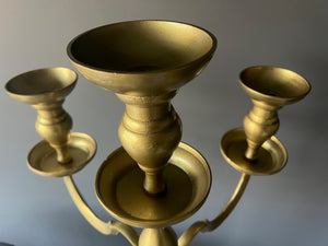 High-Quality 5-Branch Brass Candelabra