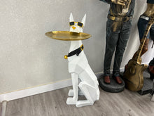 Load image into Gallery viewer, Large Resin Doberman Figure with Tray