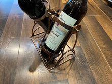 Load image into Gallery viewer, Rose Gold Swinging Wine Bottle Holder