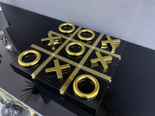 Load image into Gallery viewer, Quality Black and Gold Noughts &amp; Crosses Game Set