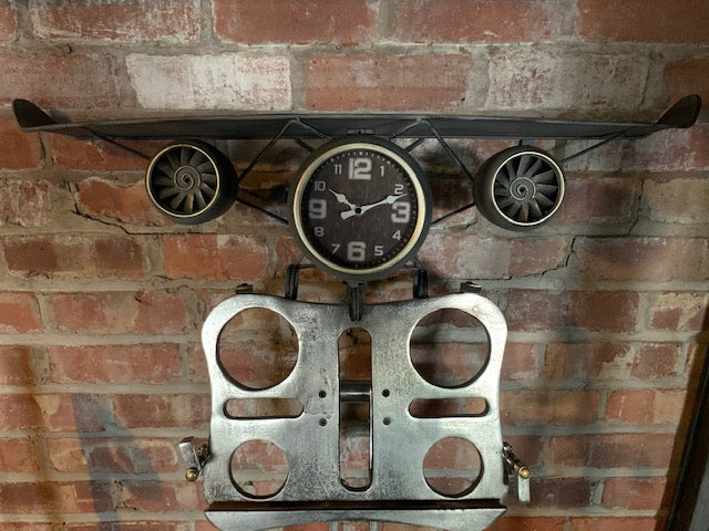 Small Aeroplane Shelf Clock