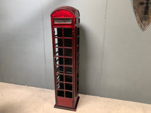 Load image into Gallery viewer, tall-fabricated-metal-iconic-red-telephone-box-cabinet-mini-bar-minibar-home-bar-homebar-pub-drinks-cocktail-wine-furniture-counter-winerack