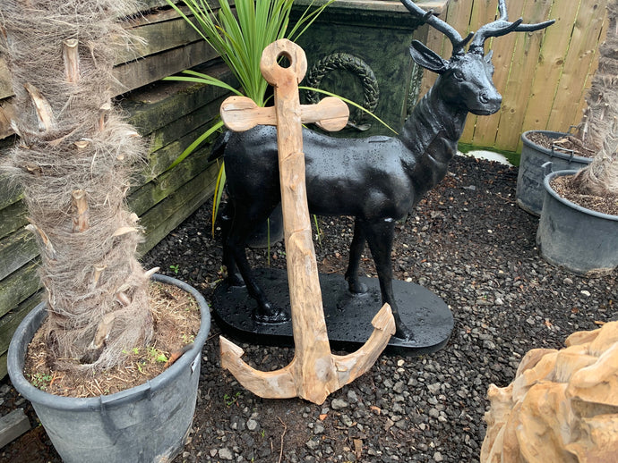 Large Driftwood Ships Anchor