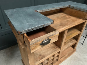 Rustic 1.2m Wide Fitted Home Bar Counter (BACK IN STOCK 4-5 WEEKS PRE ORDER NOW)