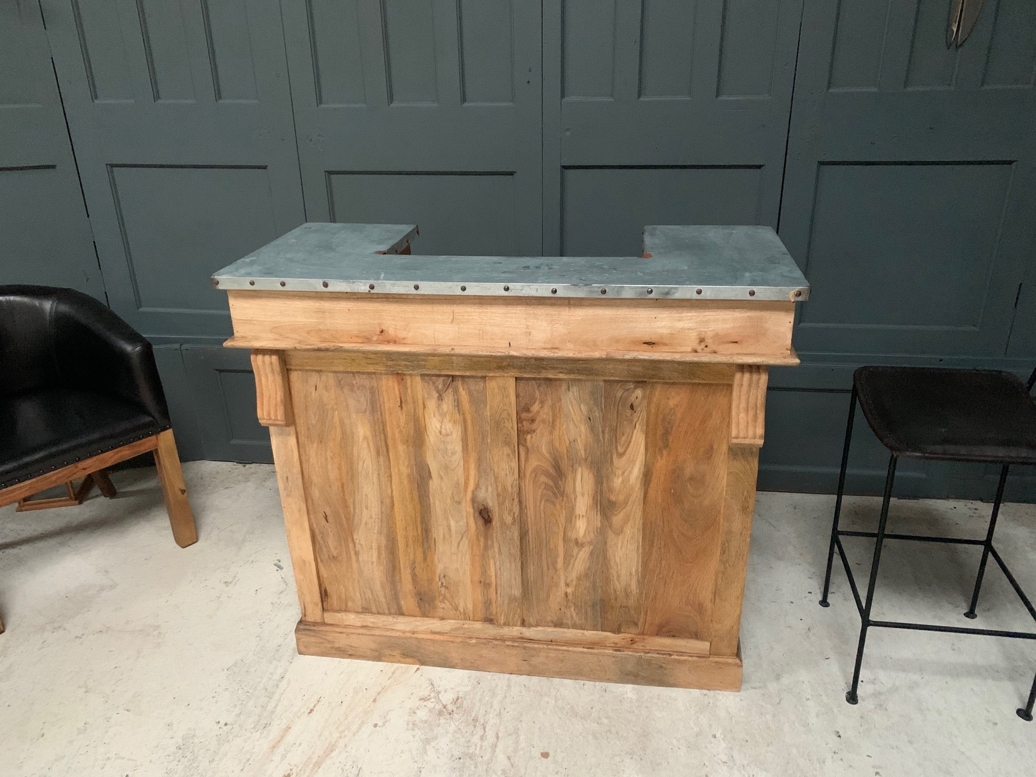 Rustic on sale bar counter